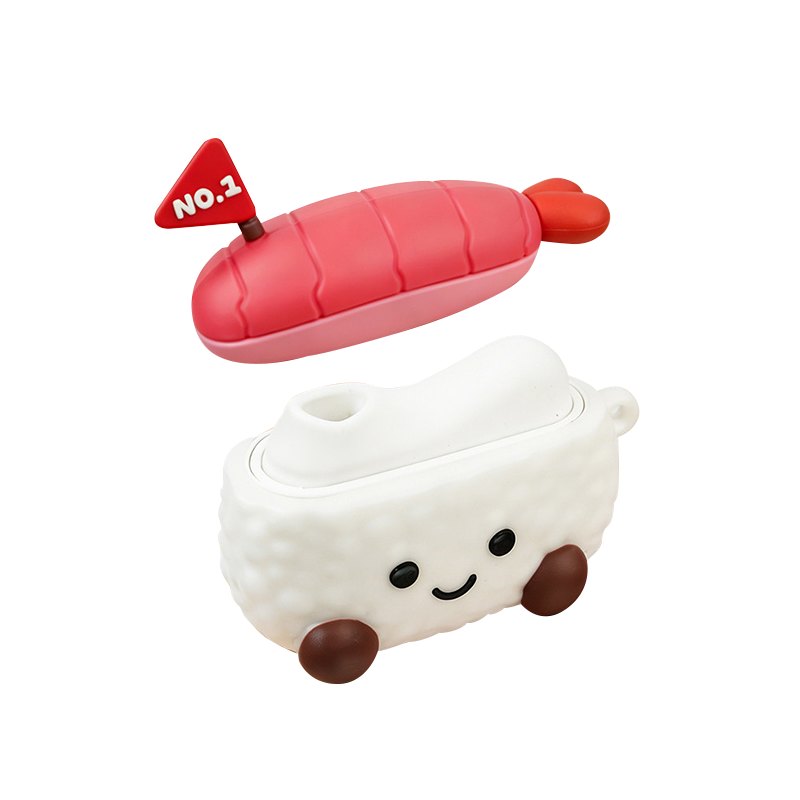 Shrimp Sushi Clit Sucker - Air-Pulse Rose Toy Vibrator