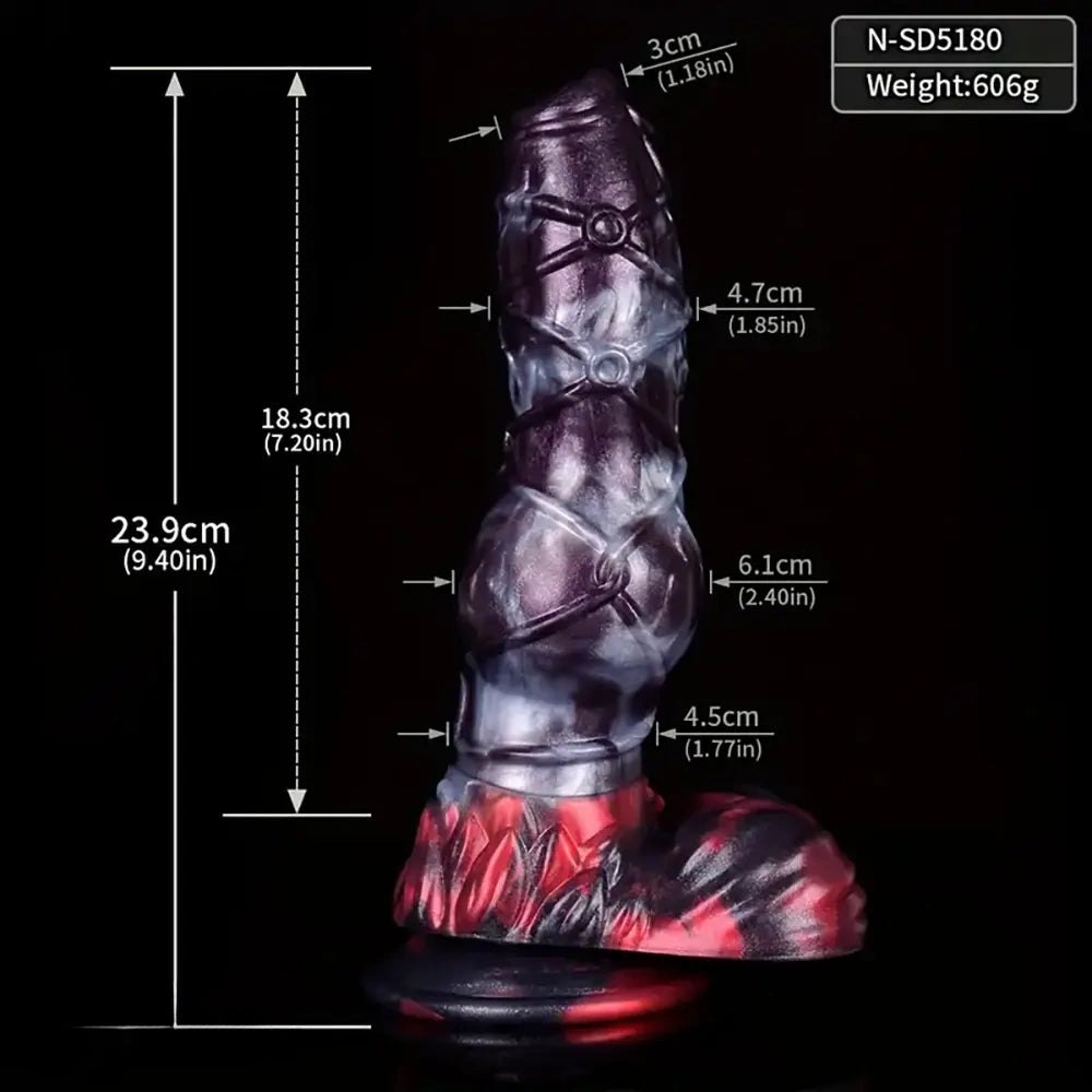 Silicone Animal Paw Knot Dildo - Knotted Animal Dildo Style