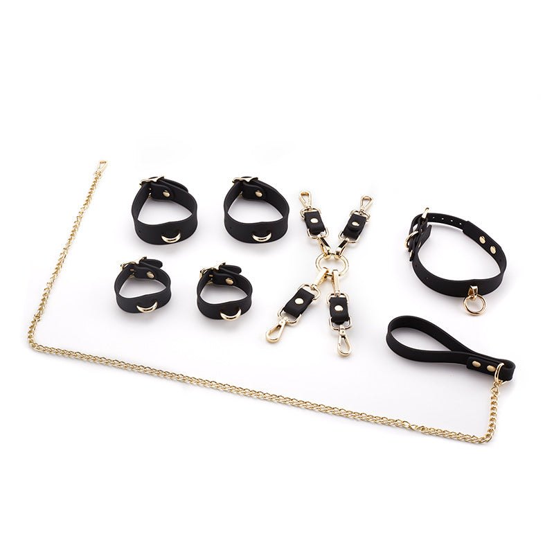 Silicone Cross Buckle Bondage Kit - Bondage Restraint Set