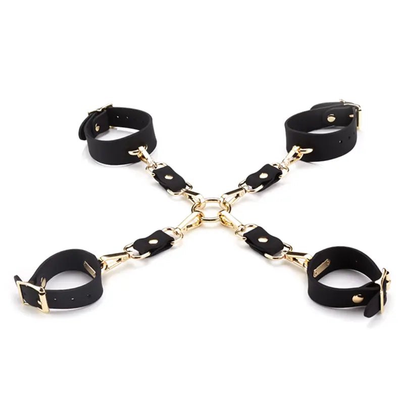 Silicone Cross Buckle Bondage Kit - Bondage Restraint Set