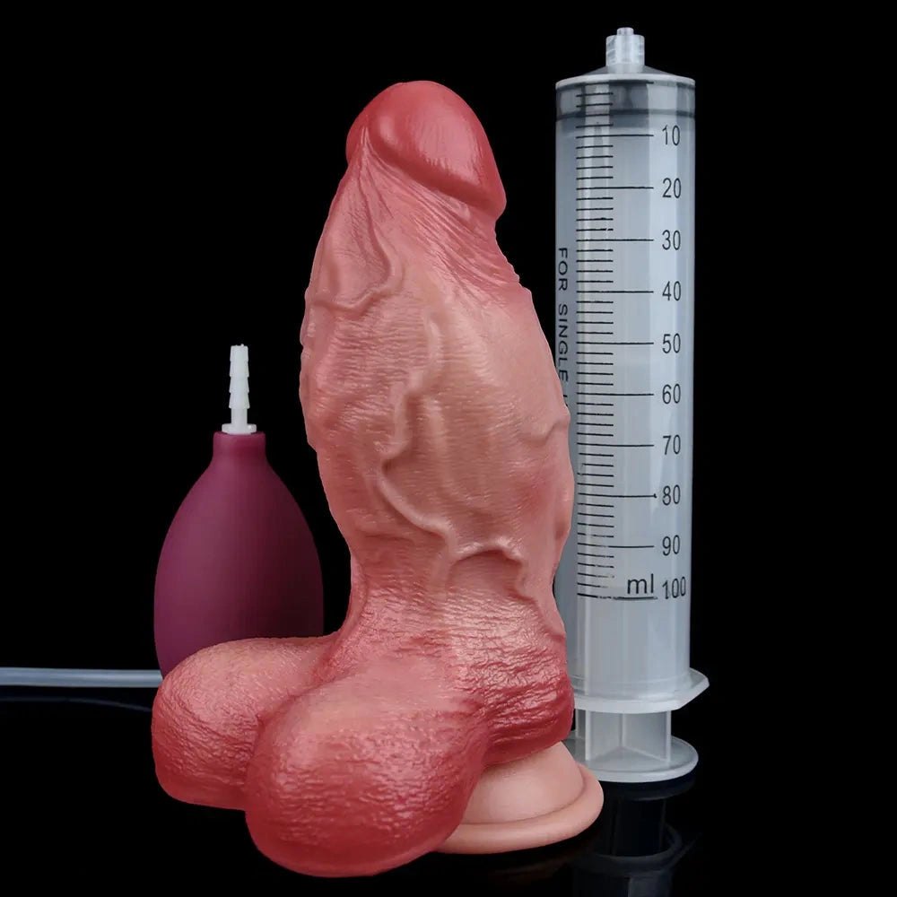 Silicone Dildo with Fill Kit - Fillable Silicone Dildo Kit