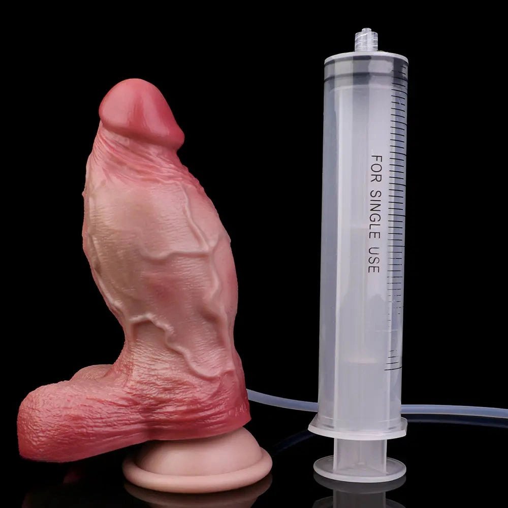Silicone Dildo with Fill Kit - Fillable Silicone Dildo Kit