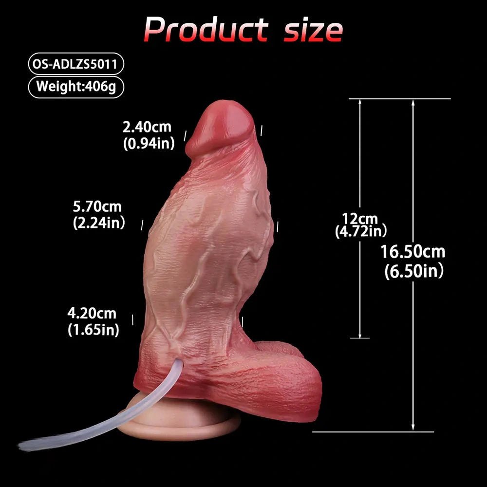 Silicone Dildo with Fill Kit - Fillable Silicone Dildo Kit