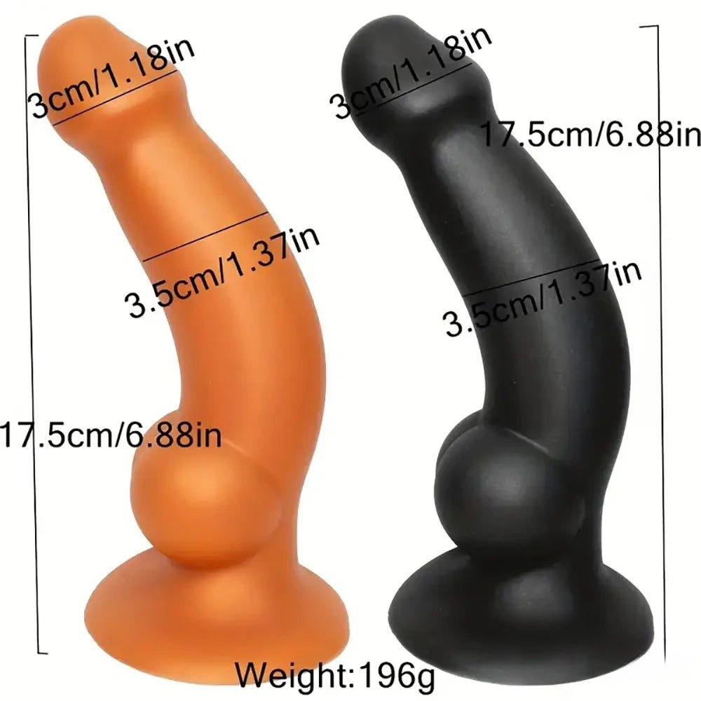 Silicone Dog Knot Dildo 6.88 In - Knotted Animal Dildo