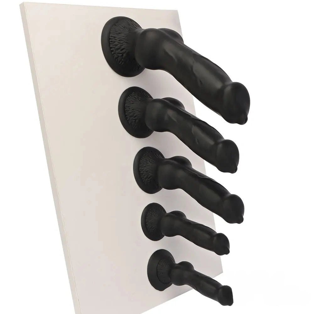Silicone Dog Knot Dildo - Knotted Dog Dildo, 5 Sizes