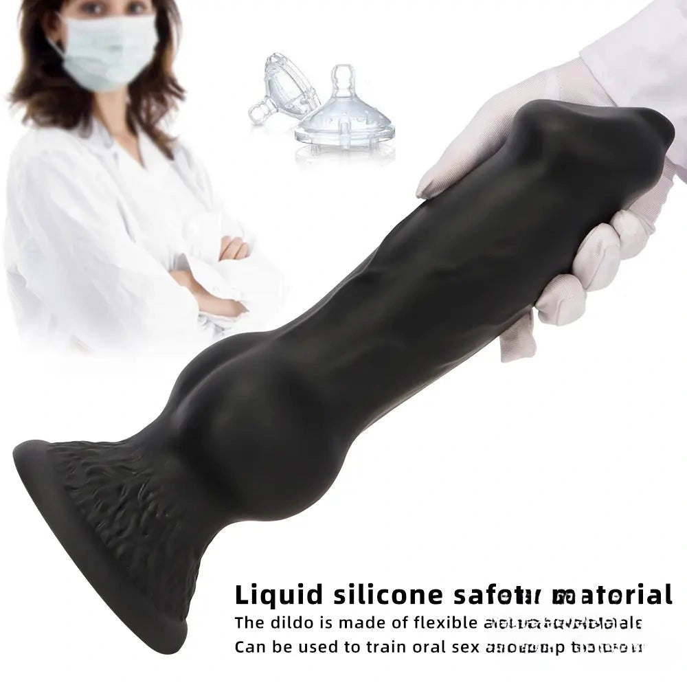 Silicone Dog Knot Dildo - Knotted Dog Dildo, 5 Sizes