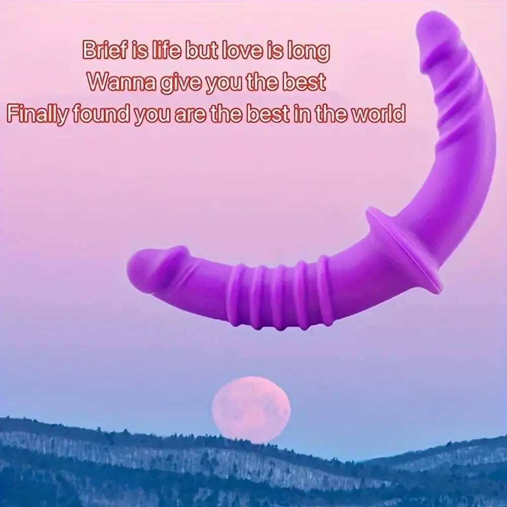 Silicone Double Ended Dildo 14in - Double Ended Strap On Dildo