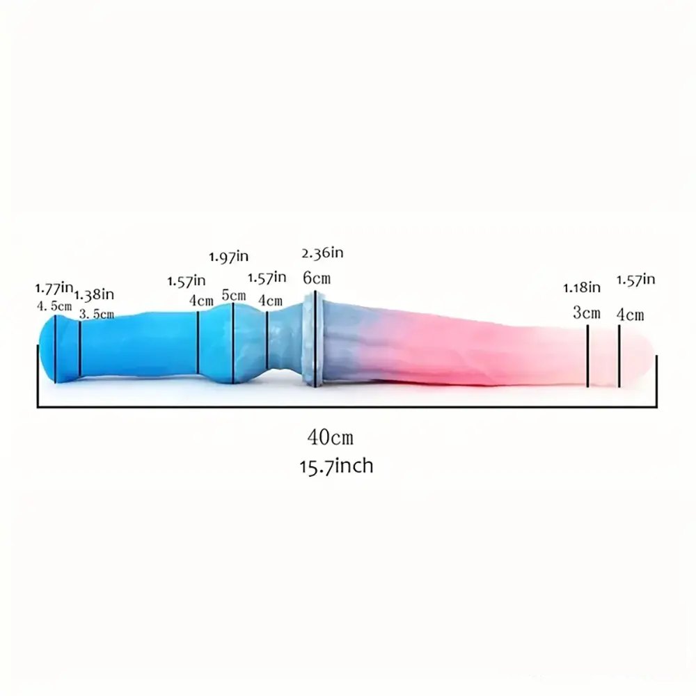 Double-Ended Knot Dildo 15.7in - Silicone Double-Ended Toy