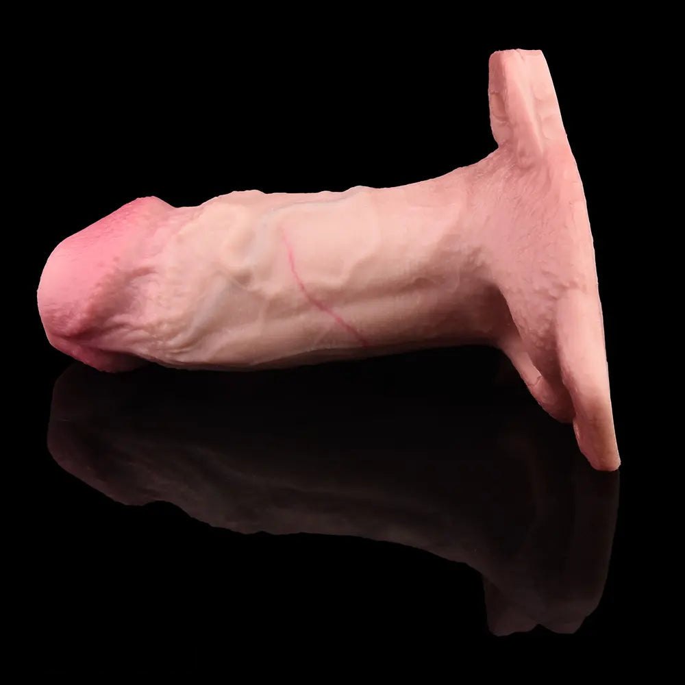 Silicone Extender Sleeve 5.7 in - Hollow Strap On Sleeve