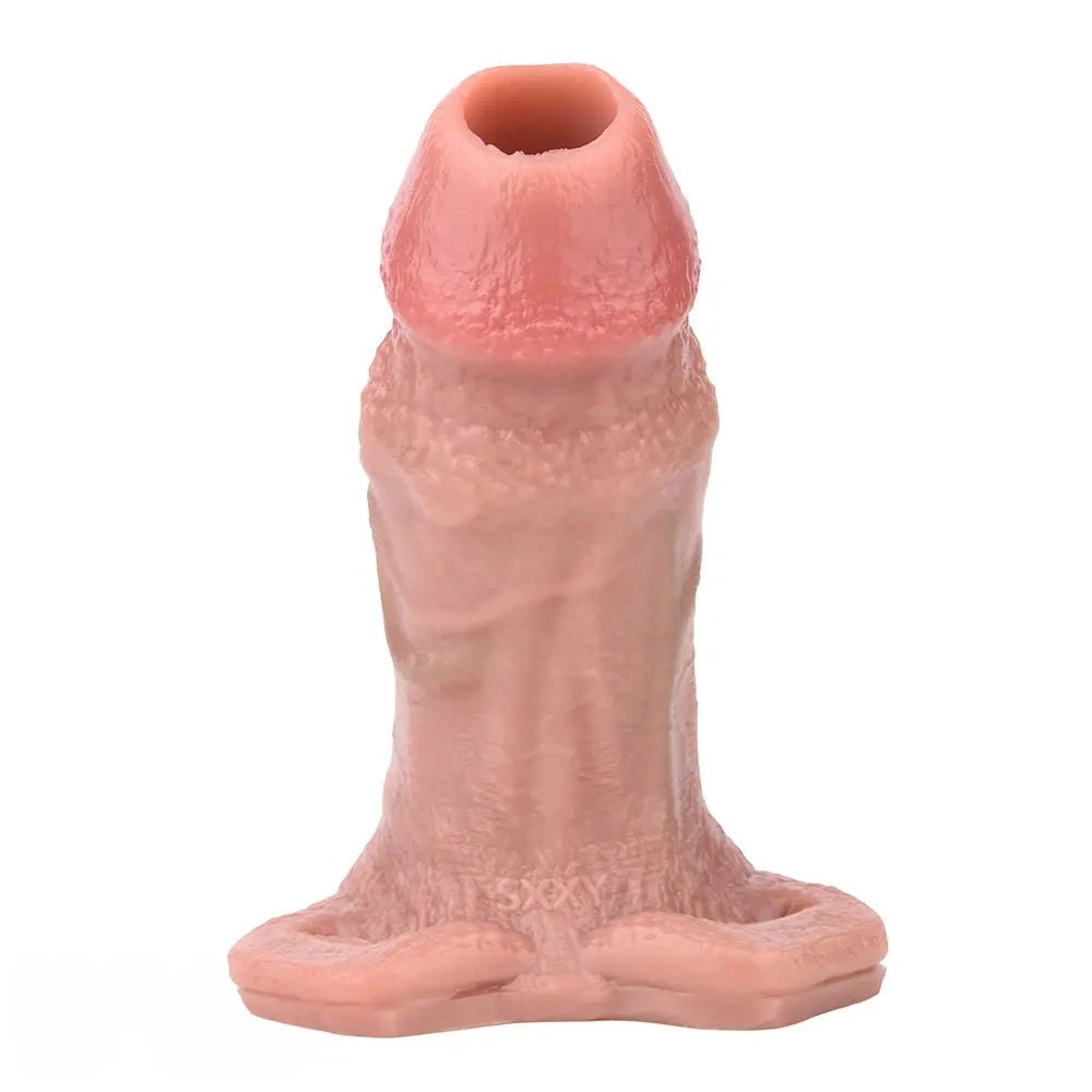 Silicone Extender Sleeve 5.7 in - Hollow Strap On Sleeve