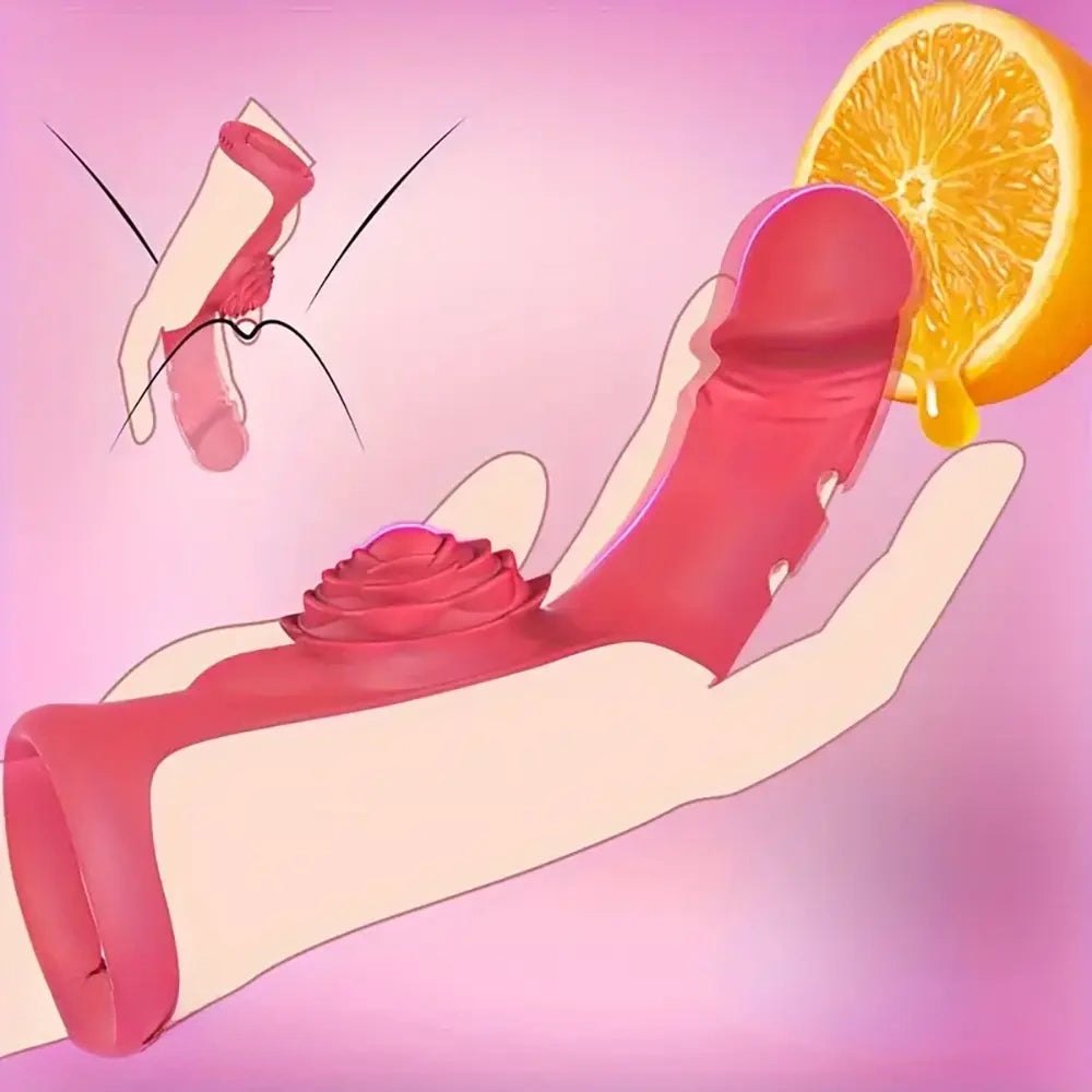 Silicone G-Spot Finger Sleeve Dildo - G-Spot Stimulation Dildo