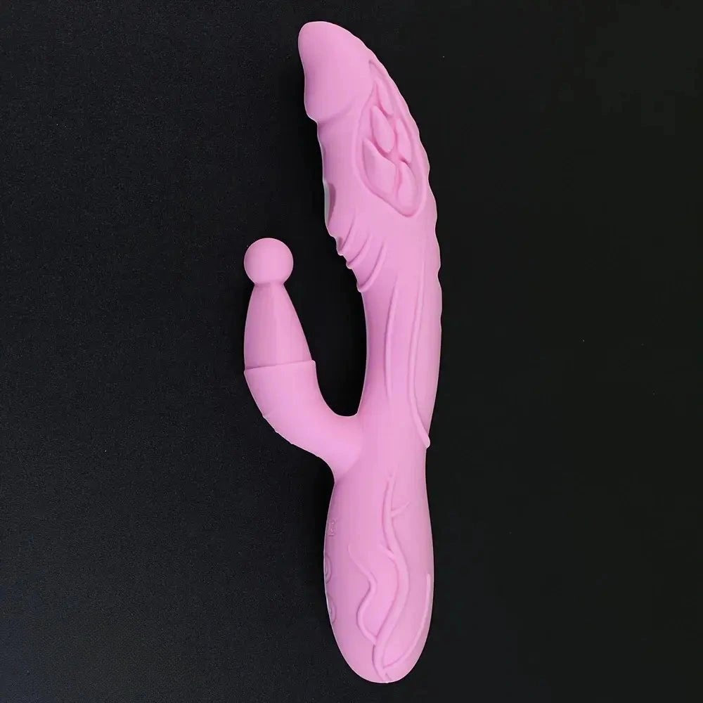 Silicone G-Spot Wand Dildo - Vaginal Rod With Handle