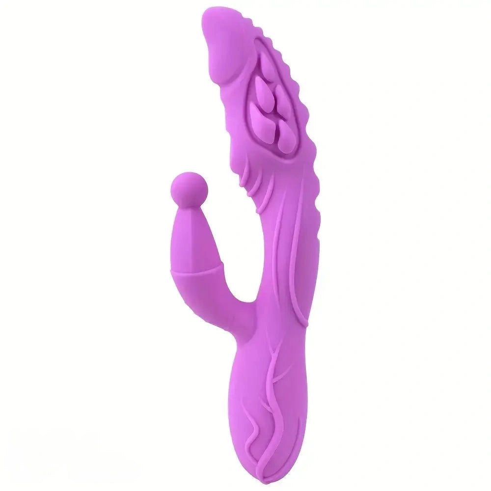 Silicone G-Spot Wand Dildo - Vaginal Rod With Handle
