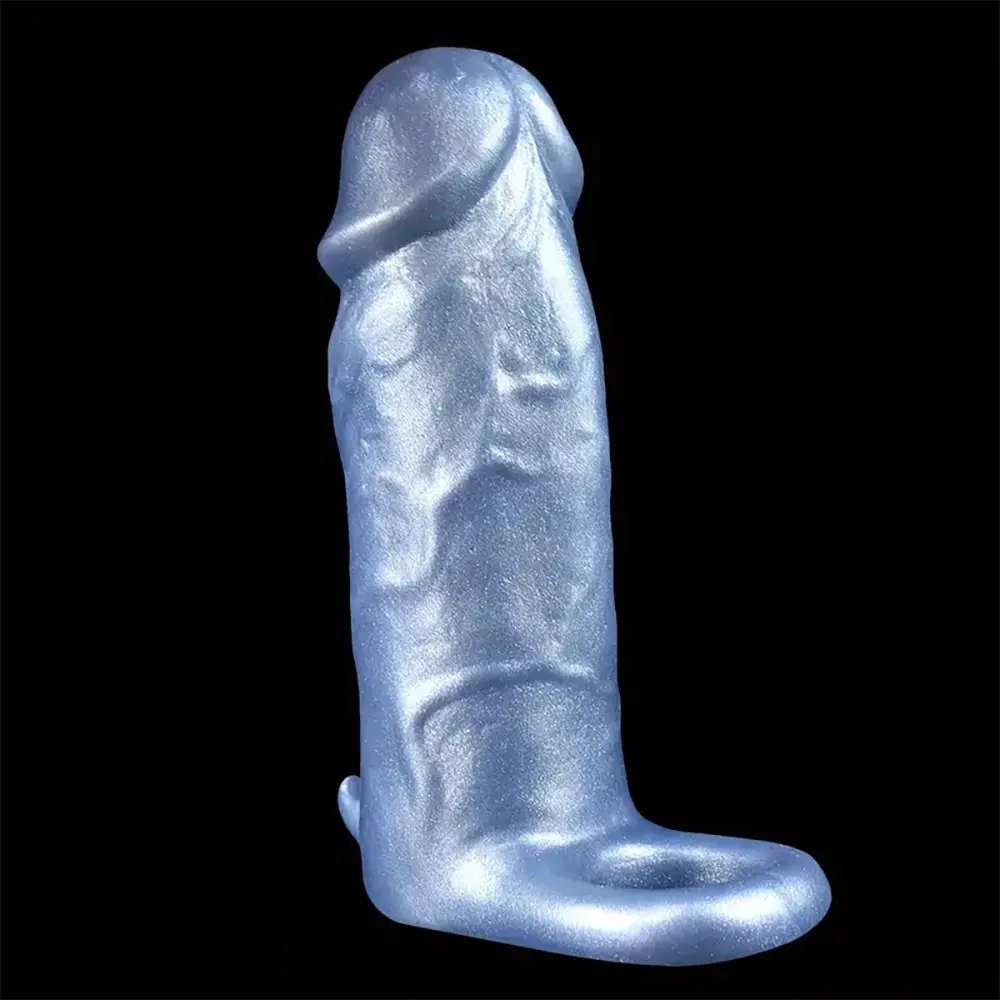 Silicone Hollow Sleeve Sheath 6 in - Realistic Big Dildo