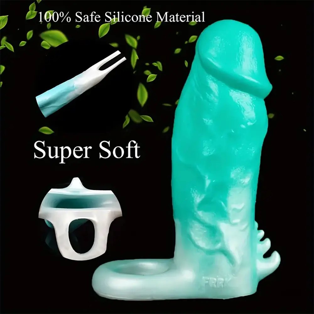Silicone Hollow Sleeve Sheath 6 in - Realistic Big Dildo