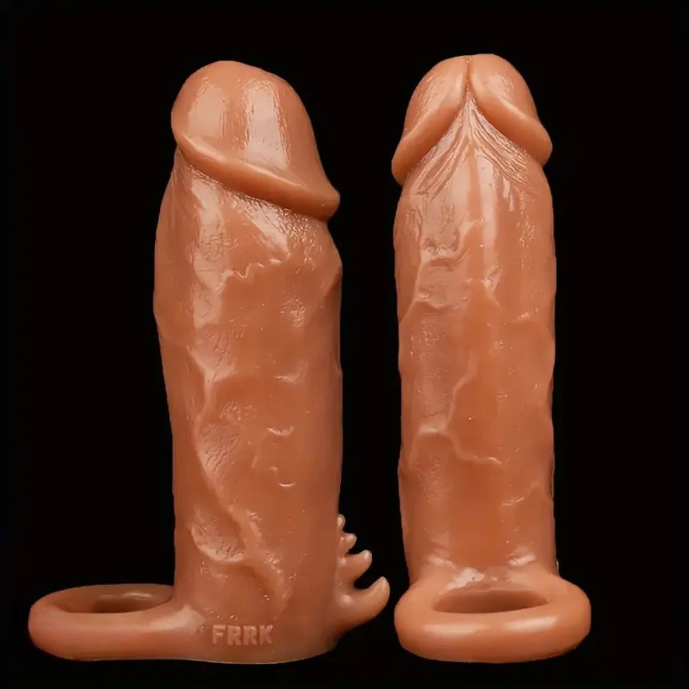 Silicone Hollow Sleeve Sheath 6 in - Realistic Big Dildo