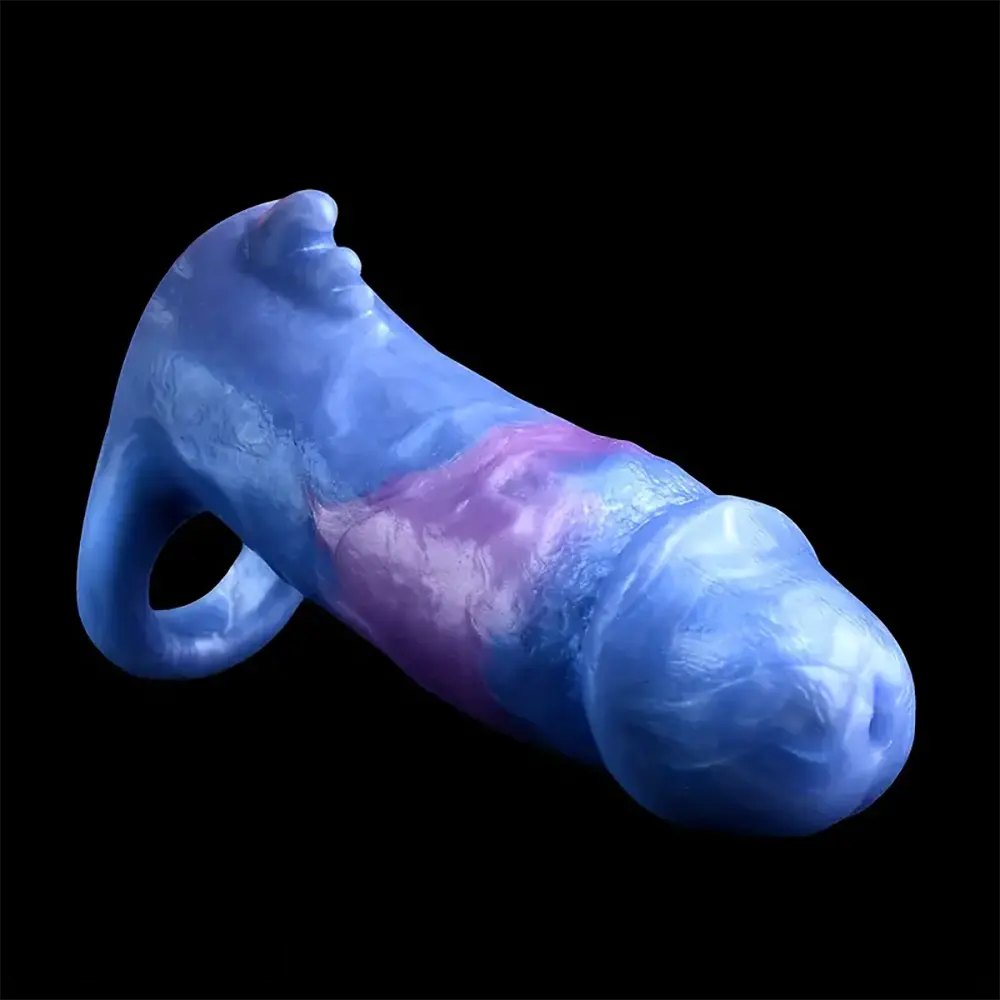 Silicone Hollow Sleeve Sheath 6 in - Realistic Big Dildo