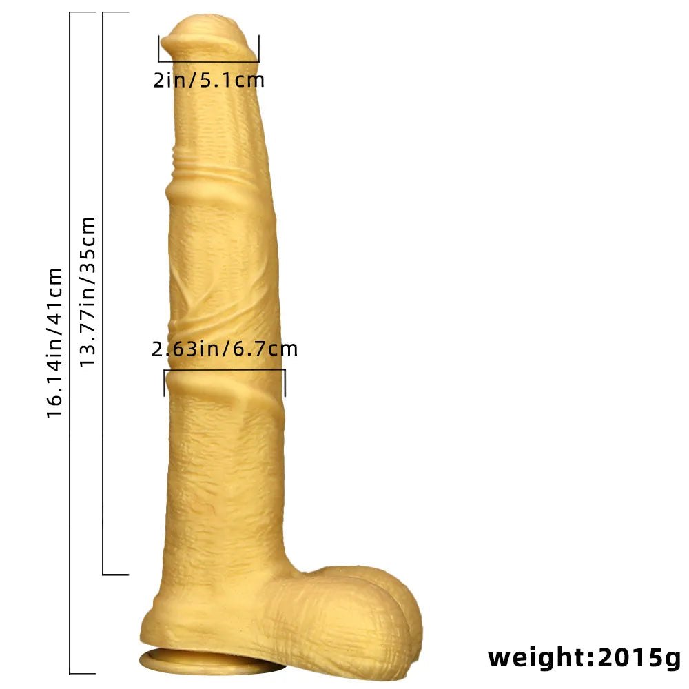 Silicone Horse Knot Dildo - Animal Knot Dildo