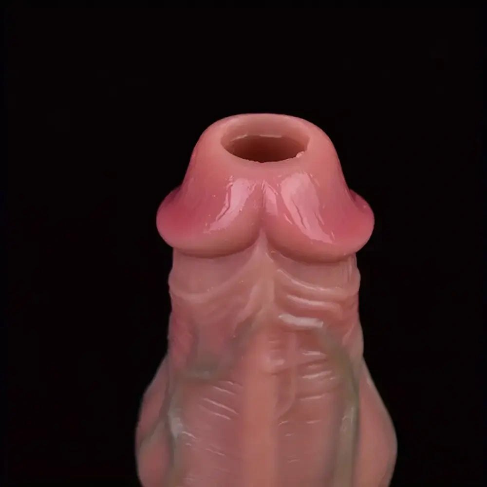 Silicone Knot Dildo with Hollow Core - Animal Dildo