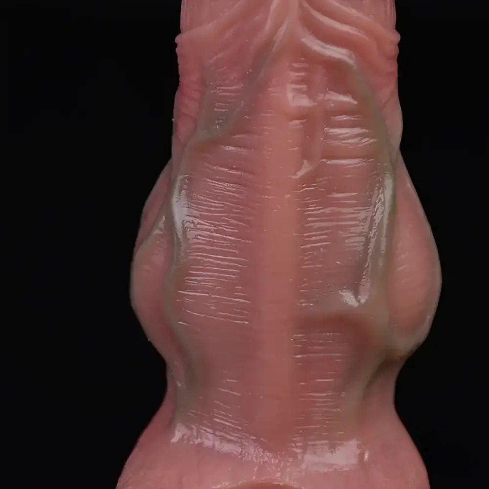 Silicone Knot Dildo with Hollow Core - Animal Dildo
