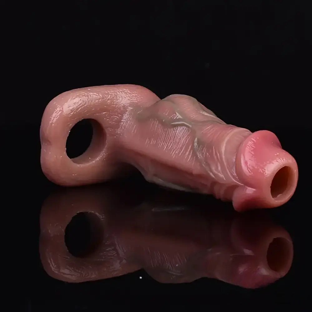 Silicone Knot Dildo with Hollow Core - Animal Dildo