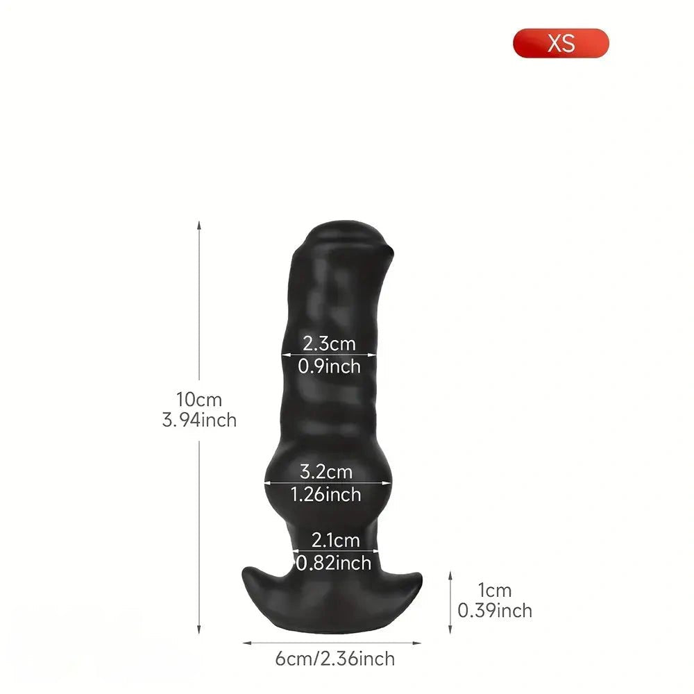 Silicone Knotted Animal Dildo - Animal Style Knot Dildo
