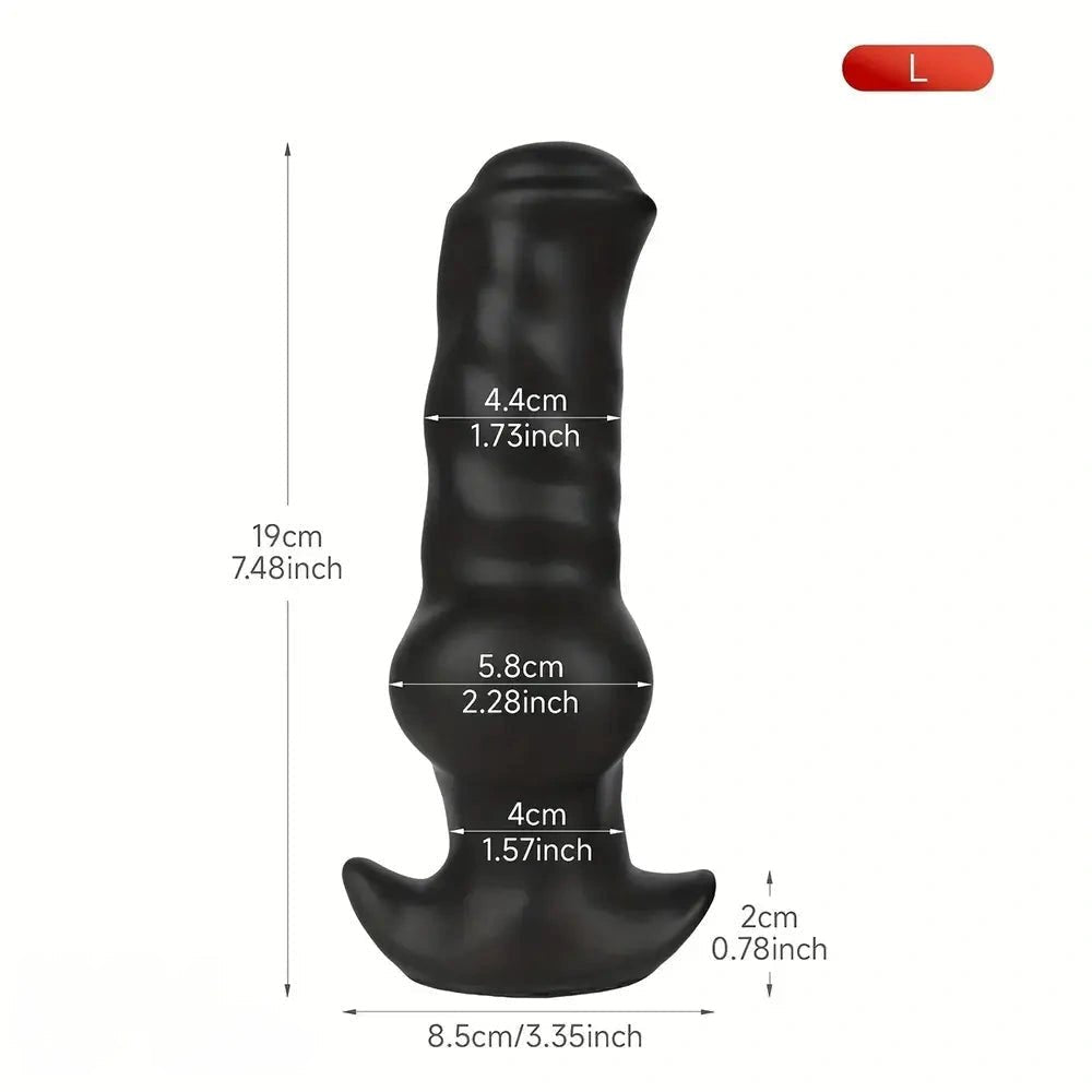 Silicone Knotted Animal Dildo - Animal Style Knot Dildo