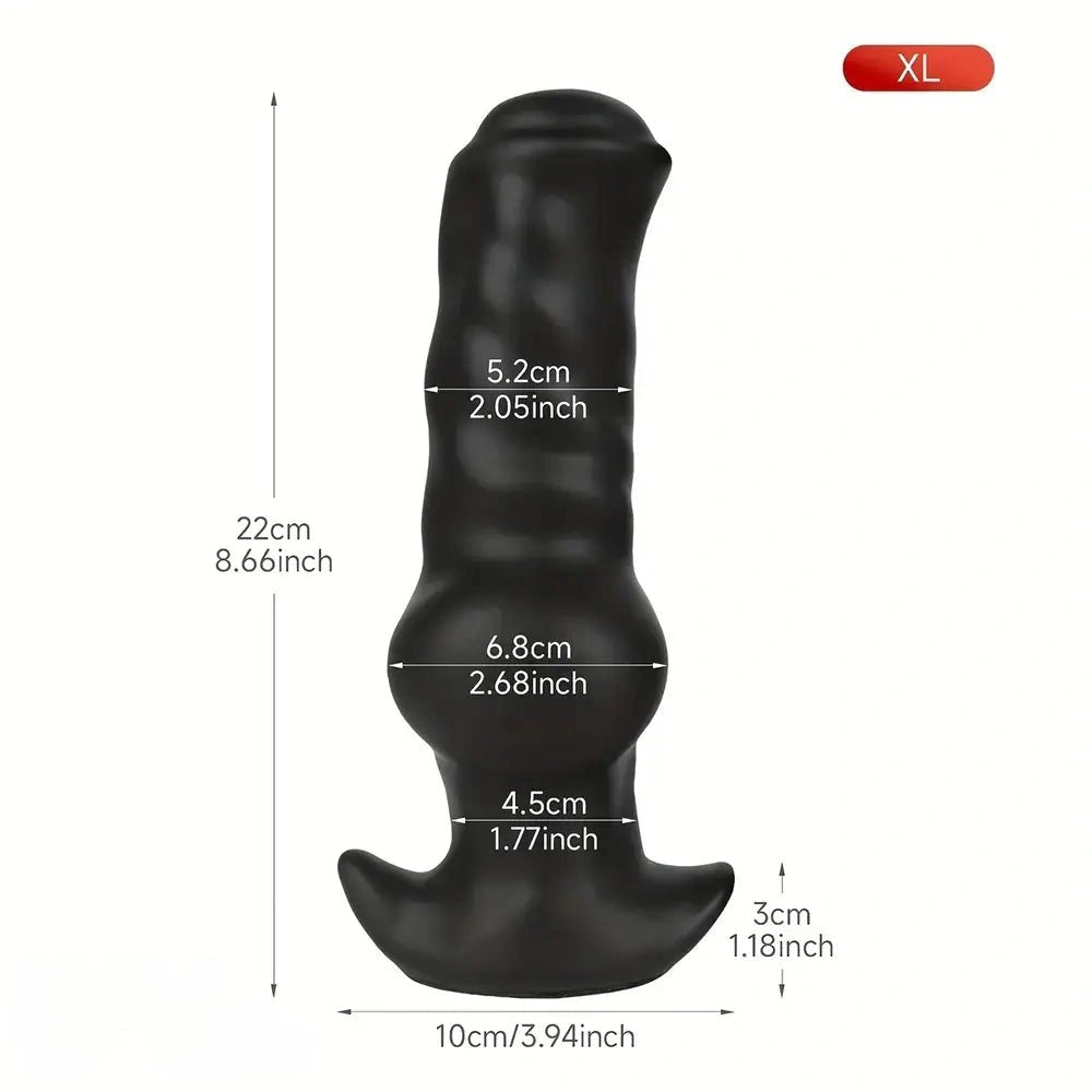 Silicone Knotted Animal Dildo - Animal Style Knot Dildo