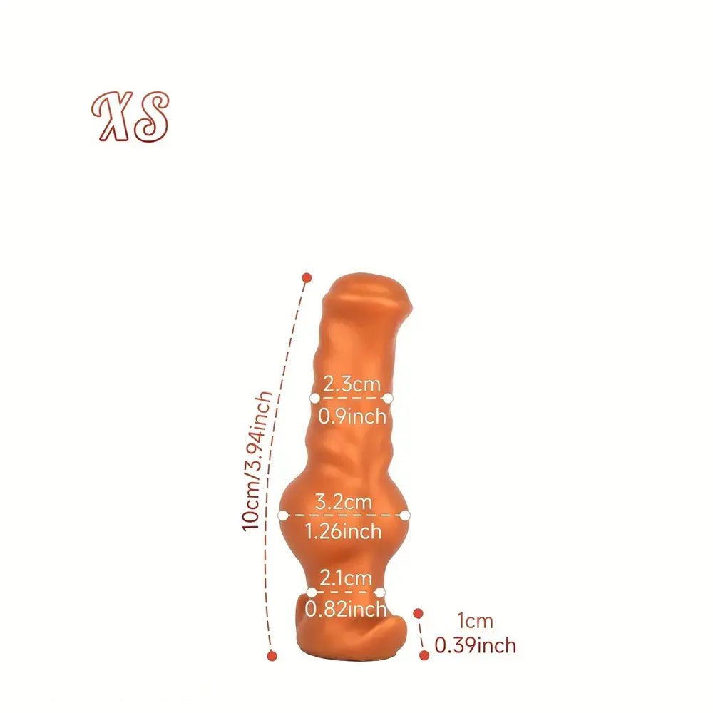 Silicone Knotted Animal Dildo - Animal Style Knot Dildo