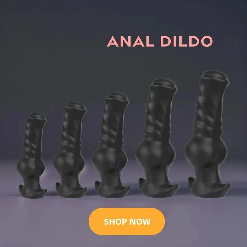 Silicone Knotted Animal Dildo - Animal Style Knot Dildo