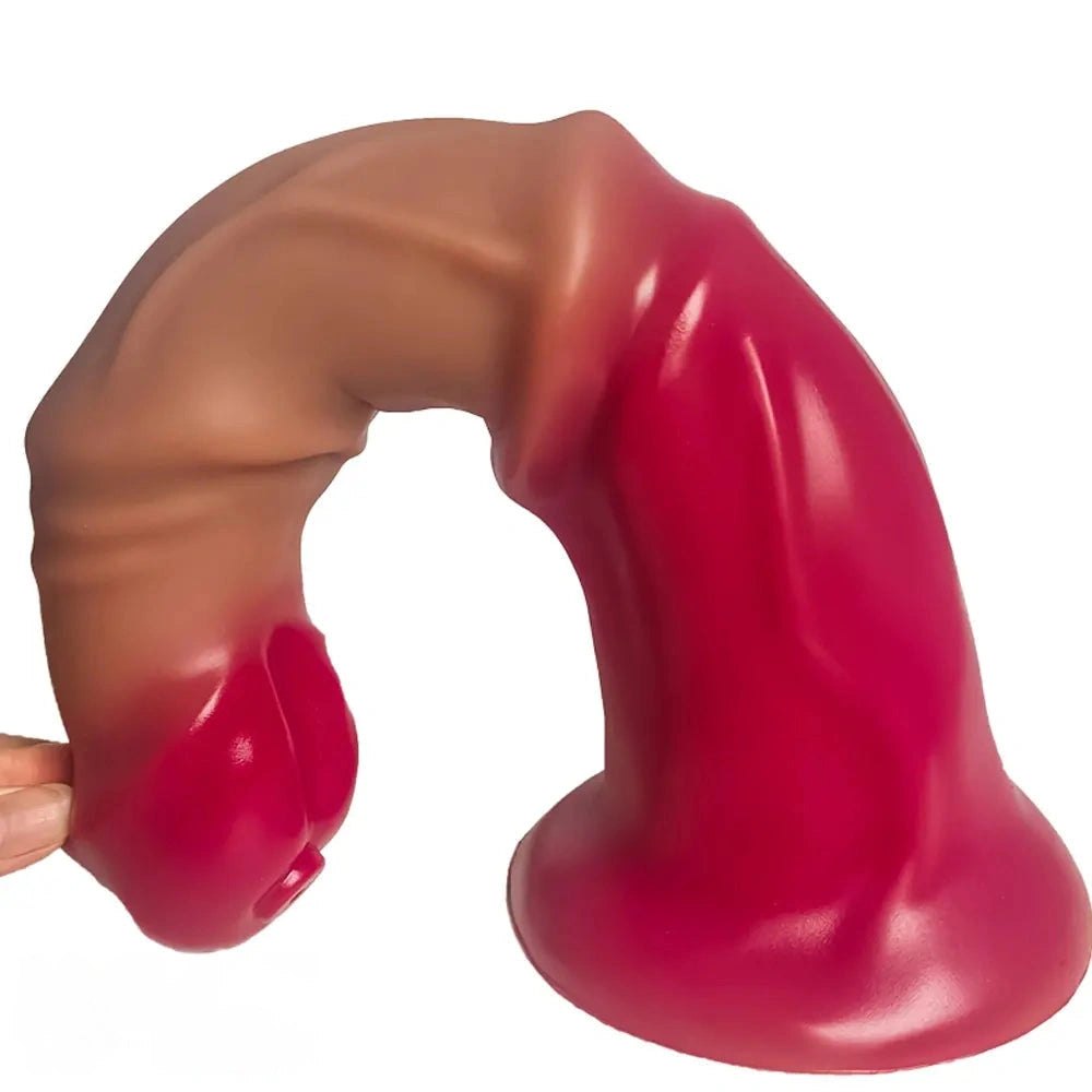 Silicone Knotted Horse-Style Dildo - Large Knotted Animal Dildo