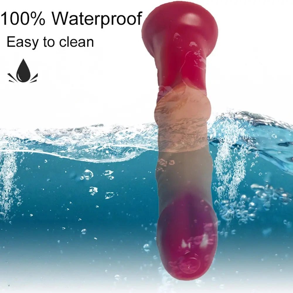 Silicone Knotted Horse-Style Dildo - Large Knotted Animal Dildo