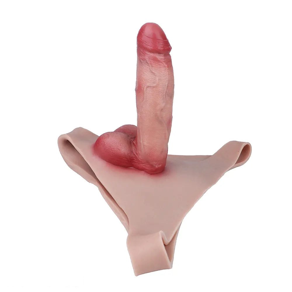 Silicone Panty Harness Dildo - Strap-On Dildo