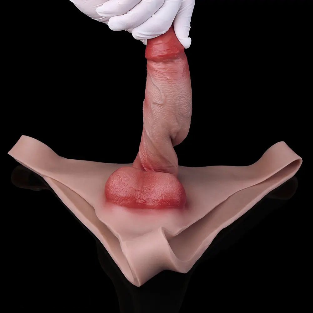 Silicone Panty Harness Dildo - Strap-On Dildo