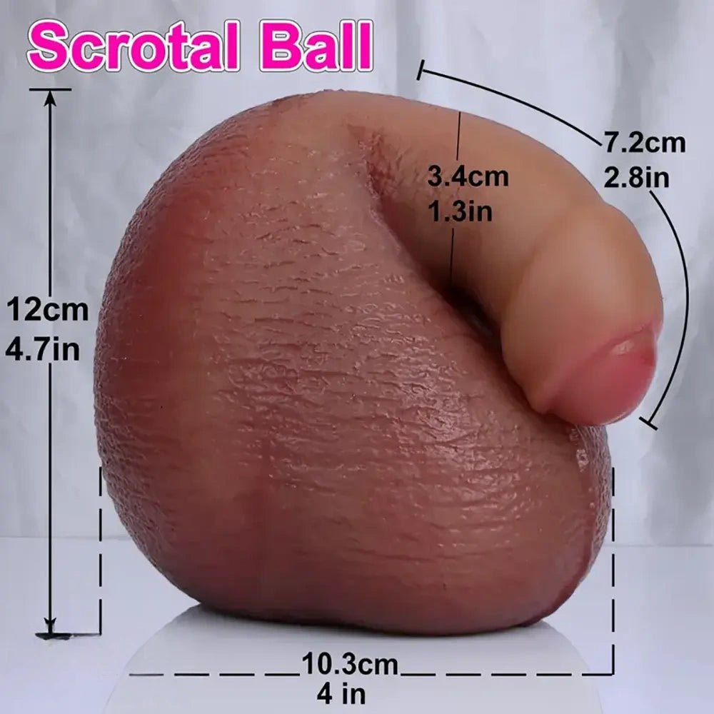 Silicone Scrotum Ball Toy - Weighted Testicle Novelty Toy