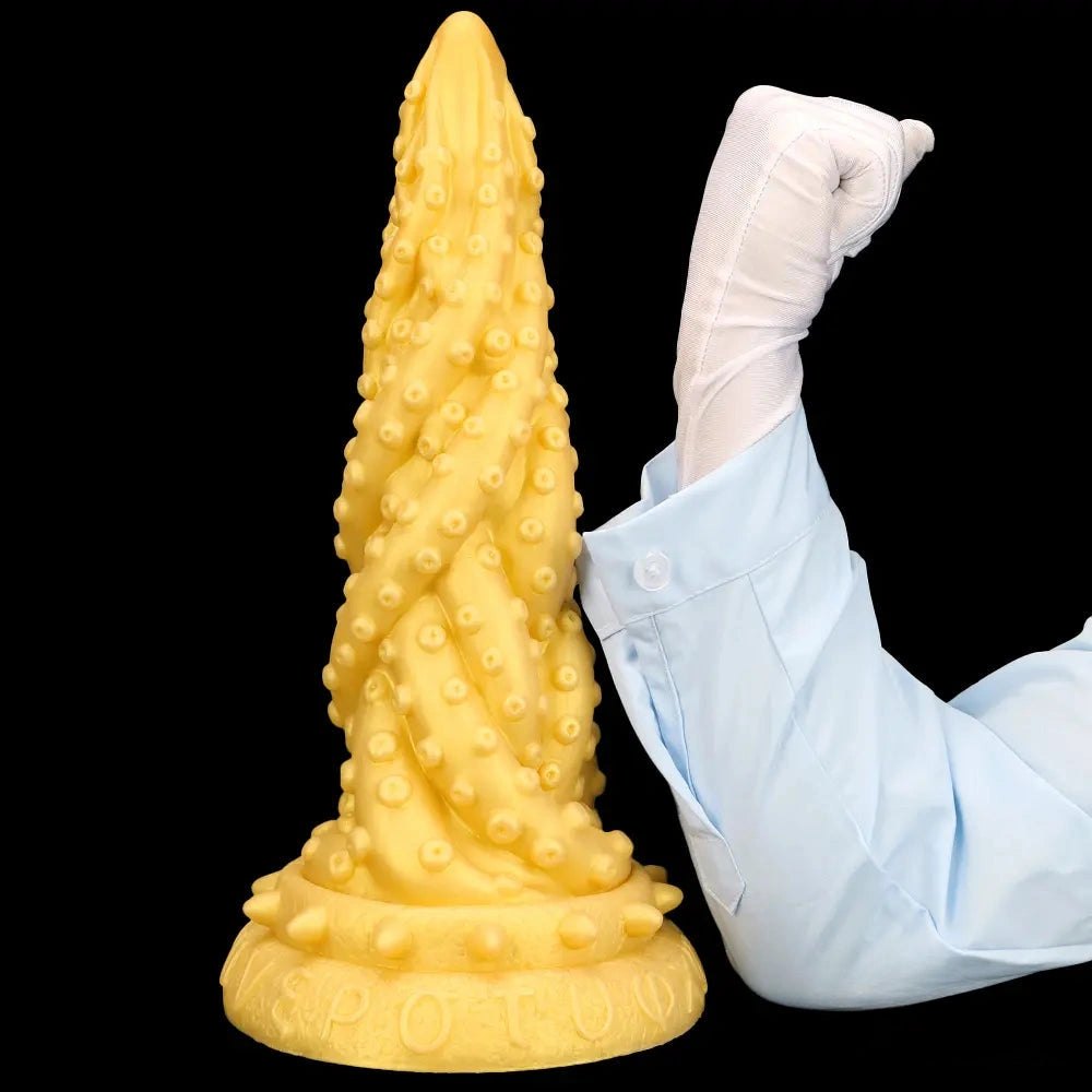 Spiked Cone Fantasy Dildo 15in - Silicone Fantasy Toy