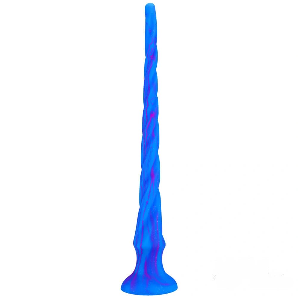 Spiral Silicone Suction Cup Dildo - Twisted Anal Dildo 15.5in