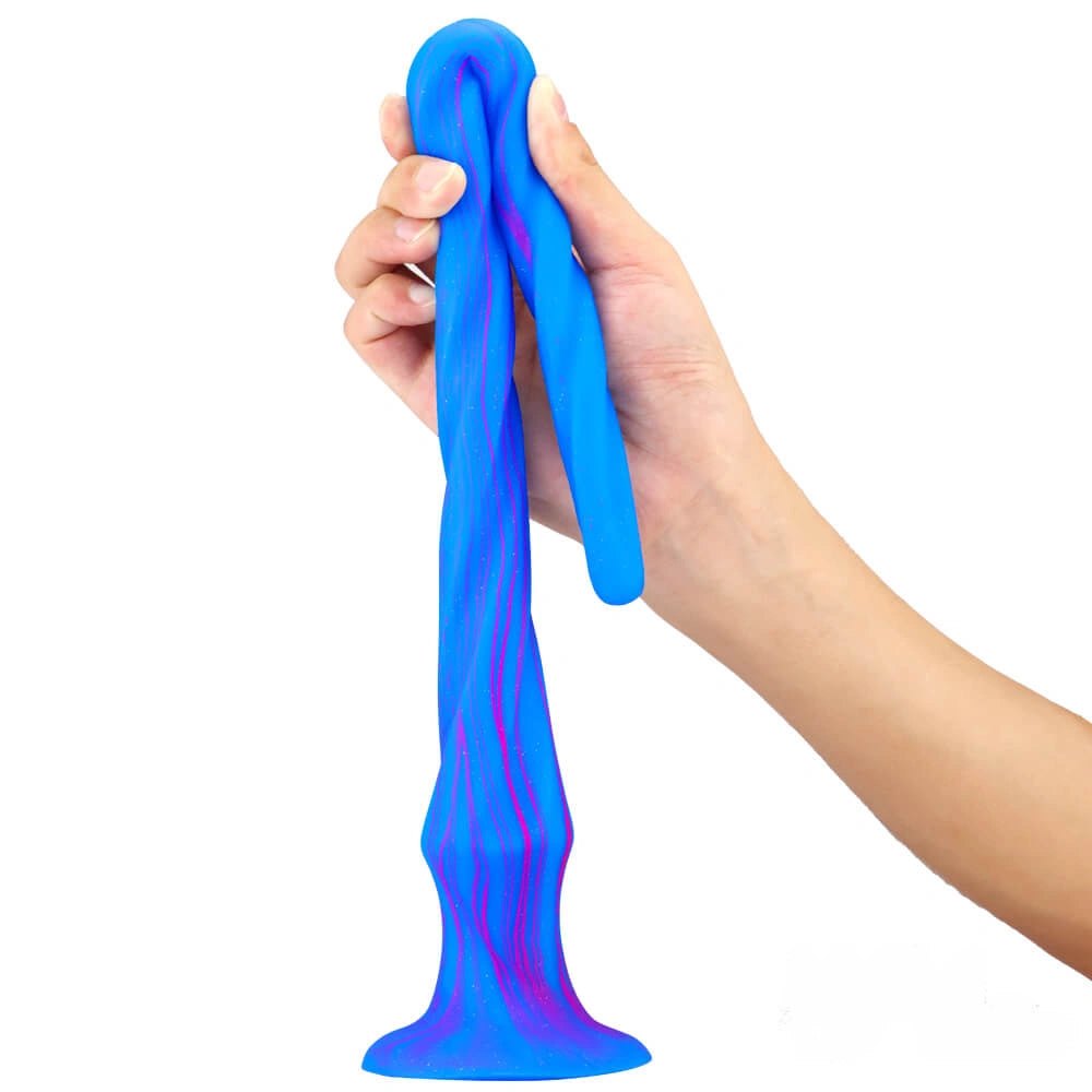 Spiral Silicone Suction Cup Dildo - Twisted Anal Dildo 15.5in