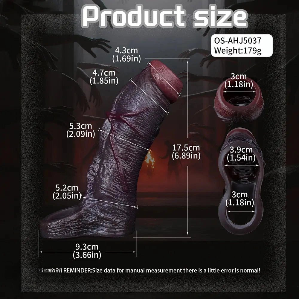 Silicone Extension Sleeve 6.89in - Penis Extension Sleeve