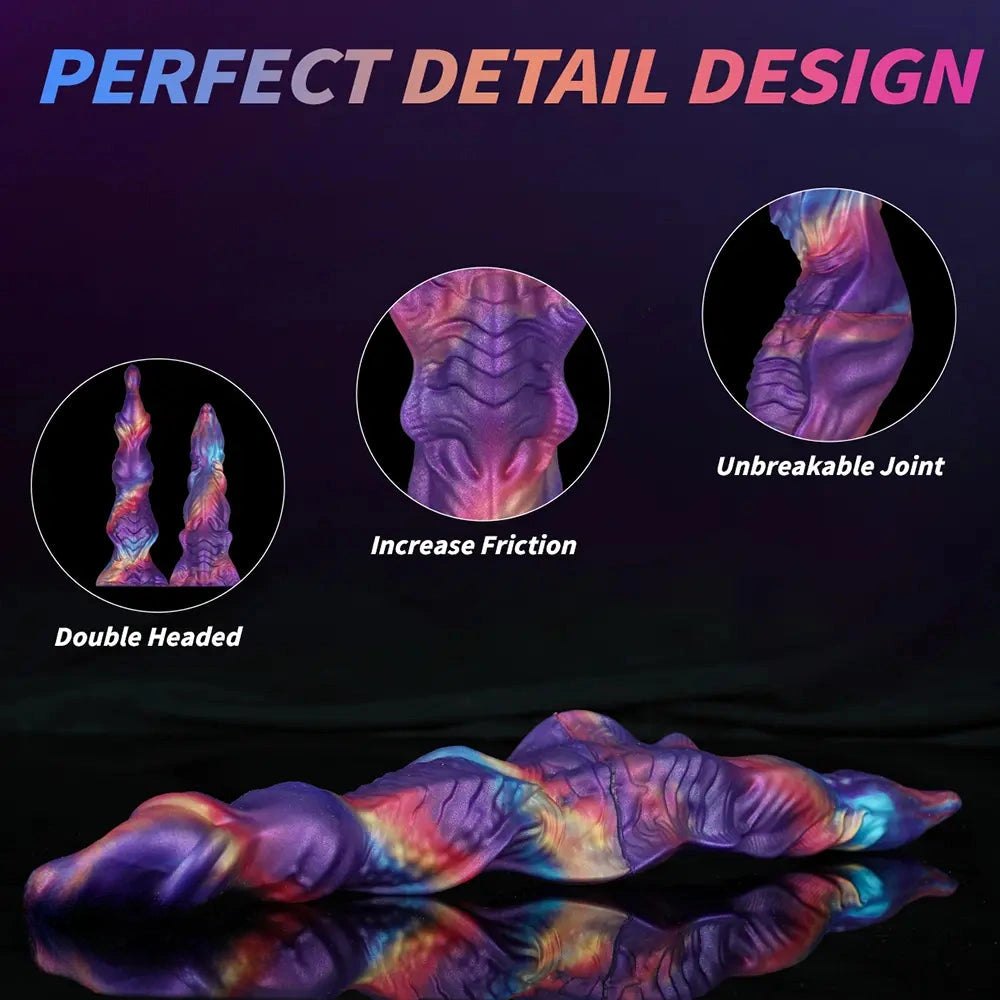 Twisted Knot Silicone Fantasy Dildo - Knotted Fantasy Dildo