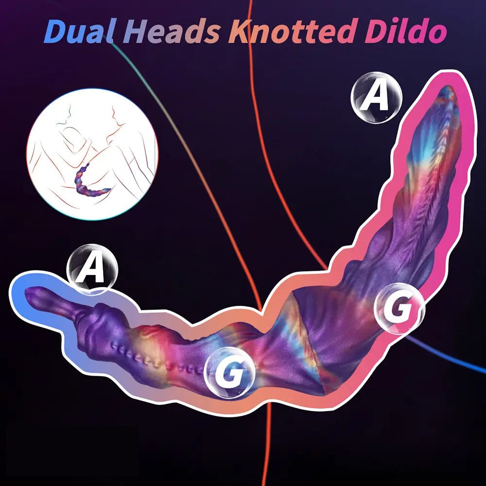Twisted Knot Silicone Fantasy Dildo - Knotted Fantasy Dildo