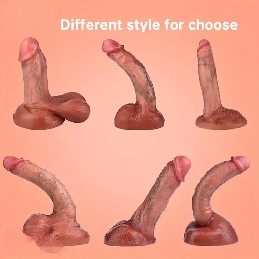 Six-Length Silicone Realistic Dildo - Suction Cup Dildo