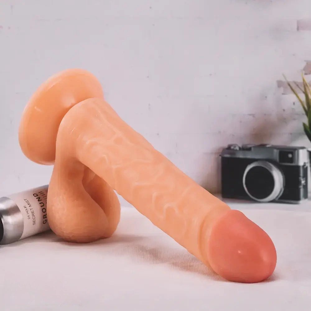 Skin Feel Realistic Dildo 7.87in - PVC Suction Cup Dildo