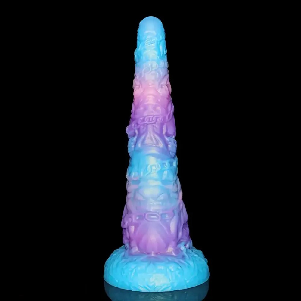 Skull Chain Fantasy Dildo 15 in - Silicone Monster Dildo
