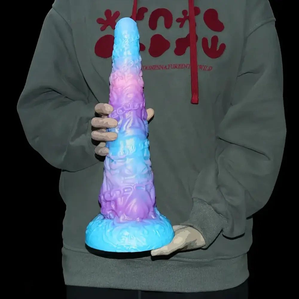 Skull Chain Fantasy Dildo 15 in - Silicone Monster Dildo