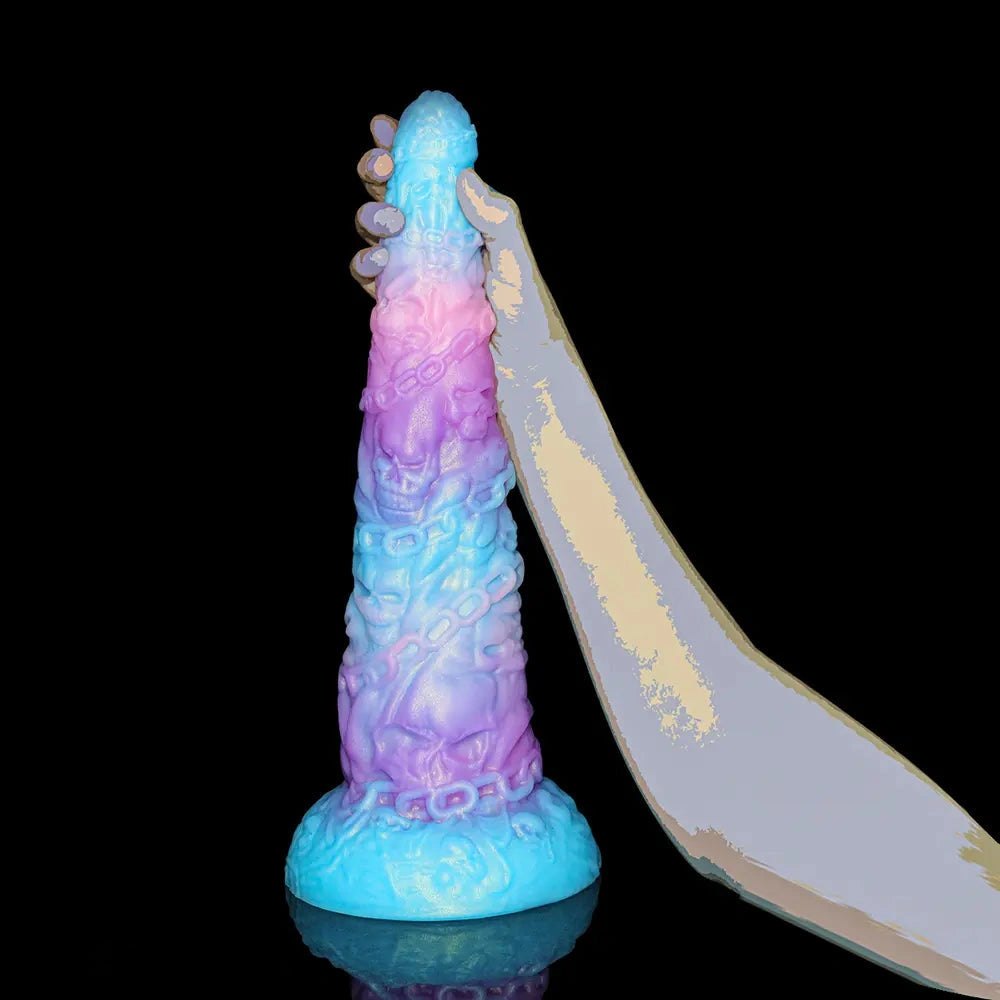 Skull Chain Fantasy Tower Dildo - Fantasy Monster Dildo