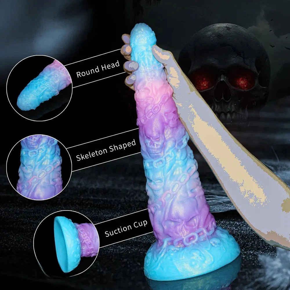 Skull Chain Fantasy Tower Dildo - Fantasy Monster Dildo
