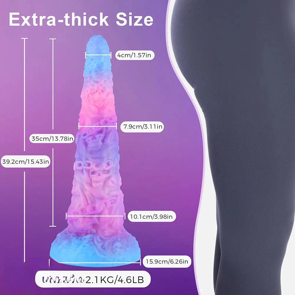 Skull Chain Fantasy Tower Dildo - Fantasy Monster Dildo