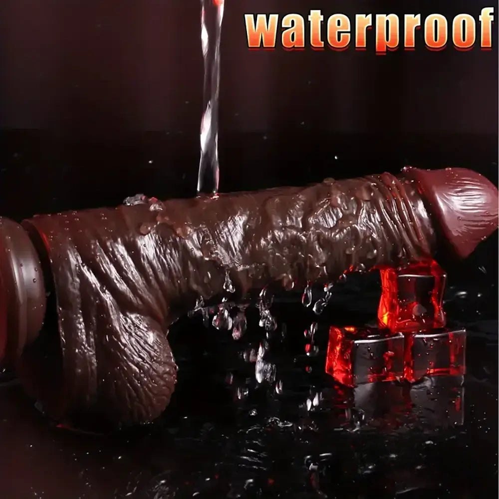 Sliding Foreskin Realistic Dildo - Suction Cup Dildo
