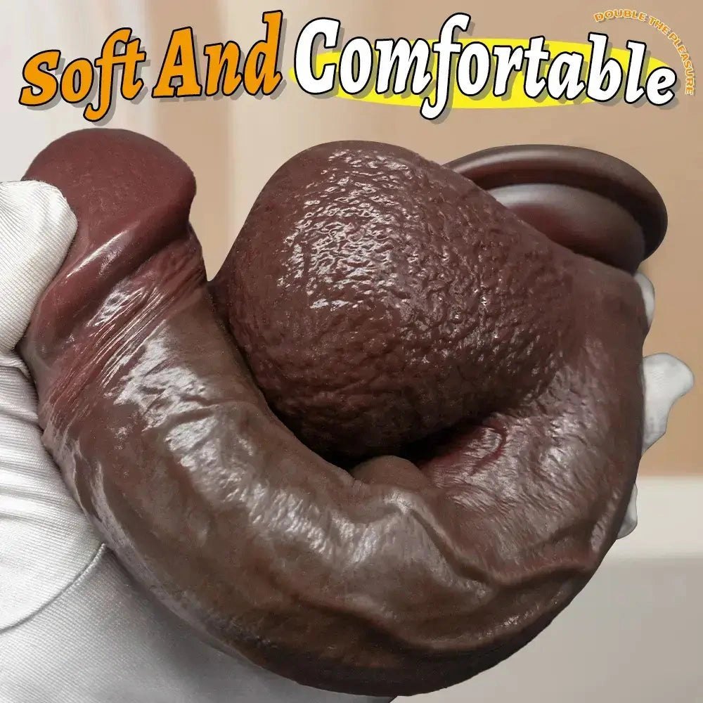 Sliding Skin Squirting Dildo 8.46 in - Couples Toy